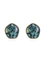 thumb Copper Opal Geometric Dainty Stud Trend Korean Fashion Earring 0