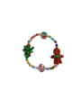 thumb Glass beads Elastic rope Geometric Cute Handmade Beaded Bracelet 0