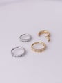 thumb Stainless steel Cubic Zirconia Geometric Hip Hop Nose Rings 4