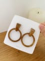 thumb Alloy Resin Cellulose Acetate Geometric Vintage Drop Earring 3