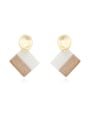 thumb Copper Shell Geometric Minimalist Drop Trend Korean Fashion Earring 0