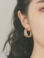 thumb Copper Irregular Minimalist C Shape Stud Trend Korean Fashion Earring 1