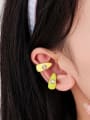 thumb Brass Enamel Geometric Cute Single Ear clip 2