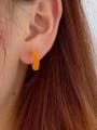 thumb Alloy Plush Geometric Minimalist Stud Earring 1