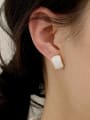thumb Alloy Enamel Geometric Minimalist Stud Earring 2