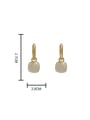 thumb Brass Enamel Geometric Trend Drop Earring 3