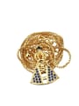 thumb Brass Cubic Zirconia Religious Vintage Necklace 3