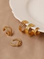 thumb Brass Hollow Geometric Vintage Single Earring(only one) 4