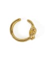 thumb Brass Line knot Vintage Single Earring 0