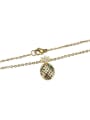 thumb Brass Cubic Zirconia Friut Cute Necklace 3