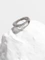 thumb Brass Smooth Snake Bone Chain Vintage Band Ring 0