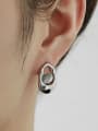thumb Titanium Steel Geometric Minimalist Stud Earring 1