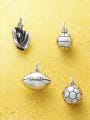 thumb Stainless Steel 3d Round Ball  DIY Accessory Pendant 1