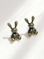 thumb Brass Rabbit Vintage Stud Trend Korean Fashion Earring 0