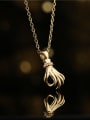 thumb Brass Hand Of Gold Minimalist Necklace 1