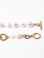 thumb Brass Freshwater Pearl Geometric Vintage Necklace 3