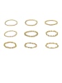 thumb Brass Bead Geometric Minimalist Midi Ring 3