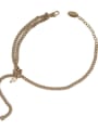 thumb Brass Geometric Vintage Multilayer Link Bracelet 4