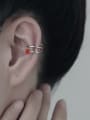 thumb Brass Cubic Zirconia Geometric Minimalist Single Earring 1