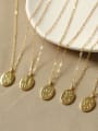 thumb Brass Geometric Vintage Fashion abstract Human body Pendant Necklace 4
