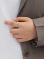 thumb Copper with Flower Dainty Band Fashion Ring/Free size Fashion Ring 1