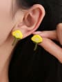 thumb Alloy Enamel Icon Minimalist Stud Earring 1