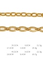 thumb Brass Hollow Geometric Chain Vintage Link Bracelet 3
