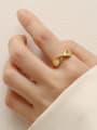 thumb Brass Irregular Minimalist Band Fashion Ring 1