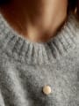 thumb Stainless steel Round Minimalist Necklace 1
