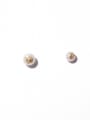 thumb Brass Imitation Pearl Geometric Minimalist Stud Earring 4