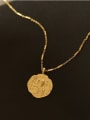 thumb Brass Geometric Vintage  pendant Necklace 2