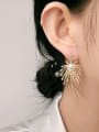 thumb Copper Imitation Pearl Geometric Statement Stud Trend Korean Fashion Earring 1