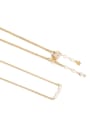 thumb Brass Imitation Pearl Tassel Vintage Necklace 3