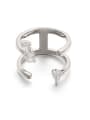 thumb Brass Cubic Zirconia Water Drop Hip Hop Stackable Ring 0