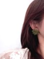 thumb Resin Flower Vintage Stud Earring/Multi-Color Optional 1
