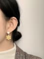 thumb Copper Enamel Cute Flower  Drop Trend Korean Fashion Earring 1