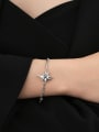 thumb Brass Cubic Zirconia Star Dainty Link Bracelet 1