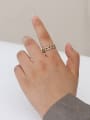 thumb Copper Retro Hollow  Geometric Chain  Free Size Band Fashion Ring 1