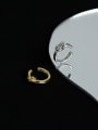thumb Brass Hollow Knot Minimalist Single Earring 3