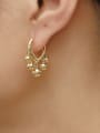 thumb Brass Bead Geometric Minimalist Huggie Trend Korean Fashion Earring 1