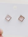 thumb Copper Acrylic Geometric Minimalist Stud Trend Korean Fashion Earring 2