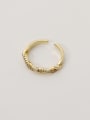 thumb Brass Cubic Zirconia Geometric Vintage Band Fashion Ring 0