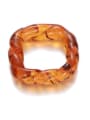 thumb Hand Glass  Twist Square Trend Band Ring 3