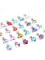 thumb Stainless steel with Cubic Zirconia Multi Color Minimalist Stud Earring 2
