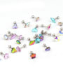 thumb Stainless steel with Cubic Zirconia Multi Color Minimalist Stud Earring 3