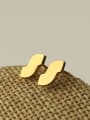 thumb Brass Letter Minimalist Single Earring(Single-Only One) 2