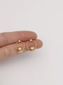 thumb Brass Imitation Pearl Geometric Minimalist Drop Trend Korean Fashion Earring 4