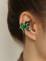 thumb Brass Enamel Butterfly Minimalist Single Earring 2