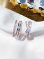 thumb Copper +Cubic Zirconia White Bowknot Trend Stackable Ring/ Free Size Ring 0