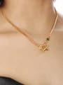 thumb Brass Cubic Zirconia Star Vintage Necklace 1